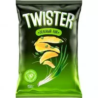 Фото акции TWISTER Картофель со вкус. зеленого лука 150г
