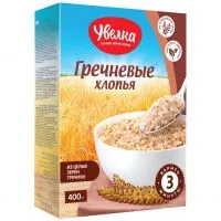 Фото акции УВЕЛКА Хлопья гречневые 400г