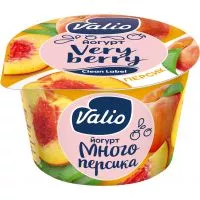 Фото акции VALIO Йогурт с персиком 2,6% 180г