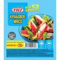 Фото акции VICI Мясо крабовое охл. имит. 220г