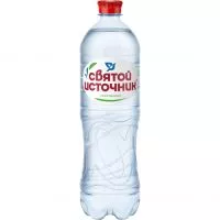 Фото акции Вода природная питьевая «Святой Источник» артезианская первой категории 1,0л газированная ПЭТ