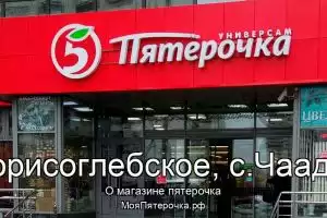 Пятерочка в сп.Борисоглебское, с.Чаадаево