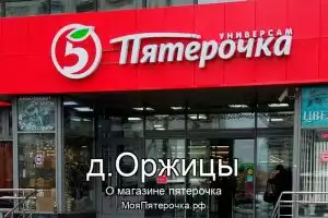 Пятерочка в д.Оржицы