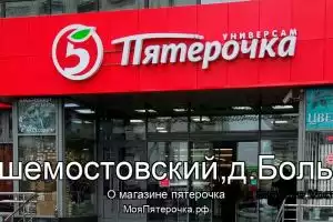Пятерочка в сп.с/с Большемостовский,д.Большие Мосты