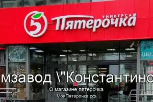 Пятерочка в Племзавод
