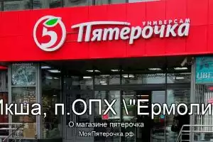 Пятерочка в гп.Икша, п.ОПХ