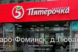 Пятерочка в го.Наро-Фоминск, д.Любаново