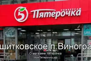 Пятерочка в с/п Ашитковское,п.Виноградово