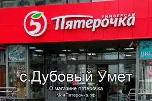 Пятерочка в с.Дубовый Умет